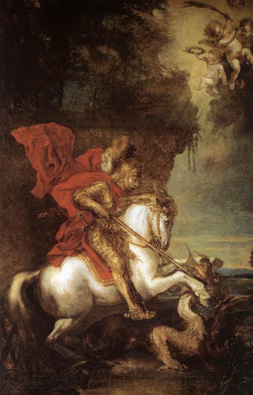 DYCK, Sir Anthony Van St George and the Dragon dfg Germany oil painting art